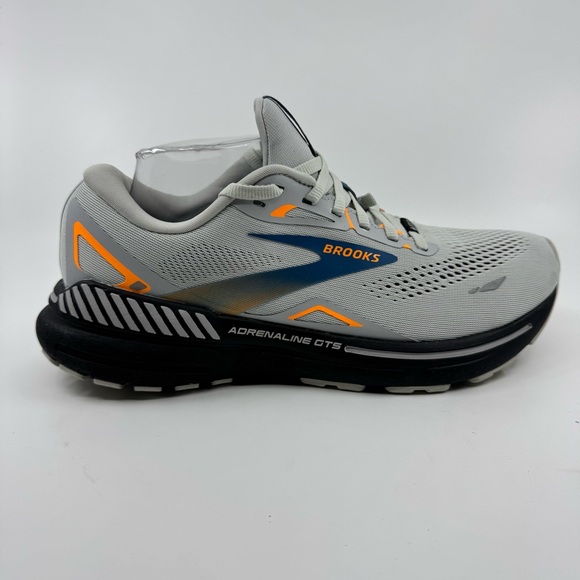 Brooks Adrenaline GTS 23 GTX waterproof Sneakers Oyster Mushroom/Orange/Blue SZ9 - Picture 5 of 11